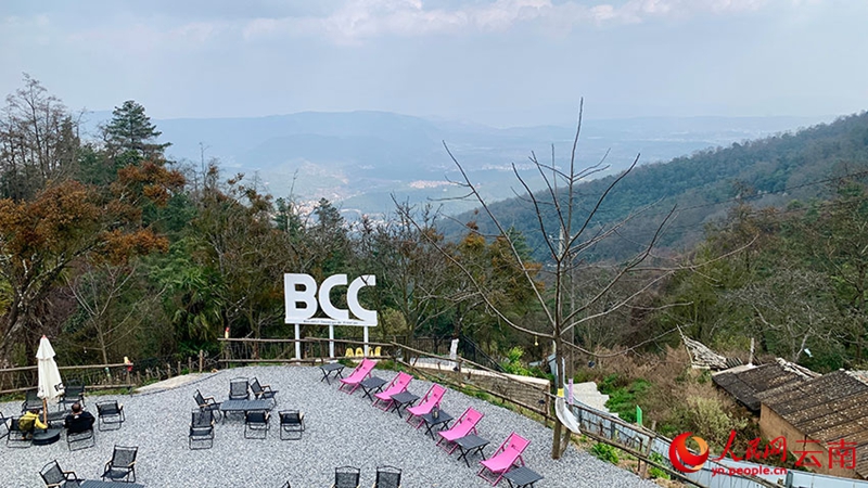 BCC美麗（竜山）アートパーク展望臺（撮影?王嫻）。