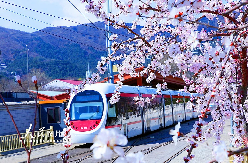 春に向かって走る列車　北京市