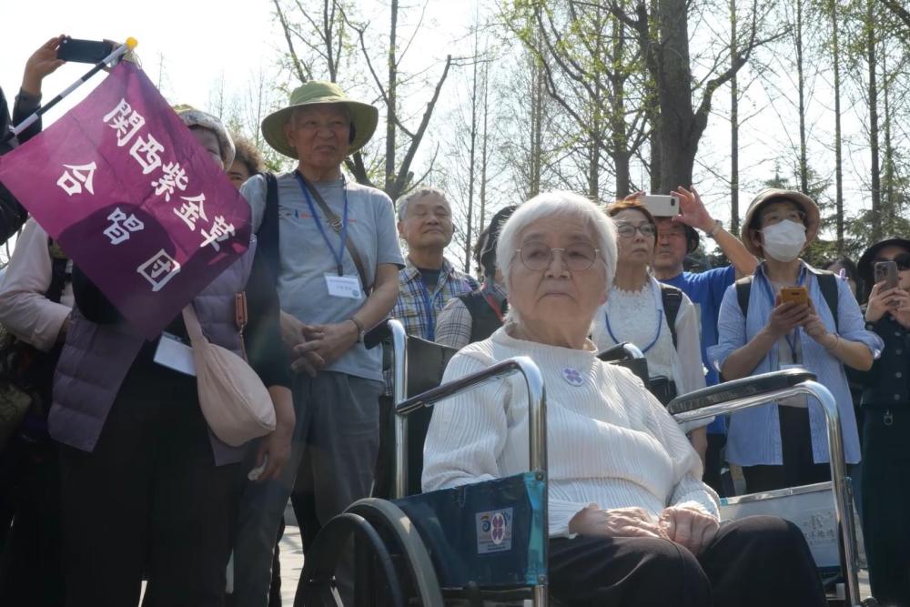 日本の「紫金草合唱団」のメンバー（撮影?毛?。?。