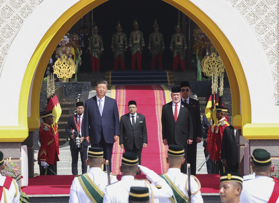 習近平國家主席がマレーシアのイブラヒム國王と會談