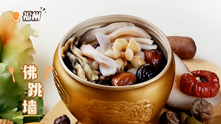 AI生成動畫で見る福建省のグルメの數(shù)々