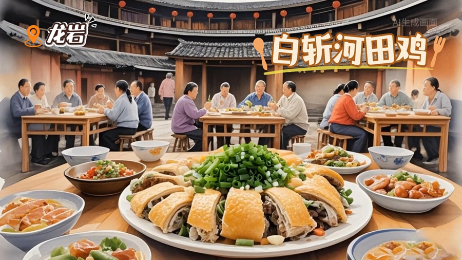 AI生成動(dòng)畫(huà)で見(jiàn)る福建省のグルメの數(shù)々