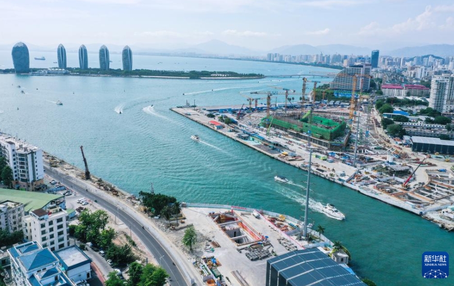著々と作業(yè)進(jìn)む三亜市初の海底トンネルプロジェクト　海南省