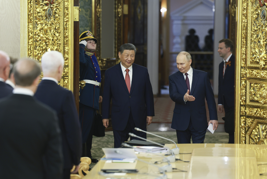 習(xí)近平國(guó)家主席がプーチン露大統(tǒng)領(lǐng)と會(huì)談