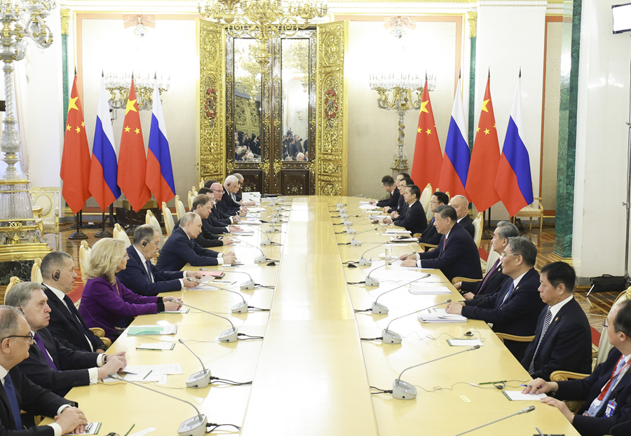 習近平國家主席がプーチン露大統(tǒng)領(lǐng)と會談