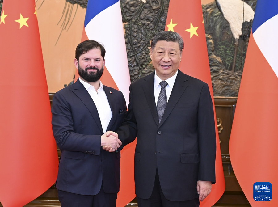 習(xí)近平國(guó)家主席がチリのボリッチ大統(tǒng)領(lǐng)と會(huì)談