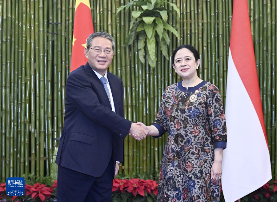 李強(qiáng)総理がインドネシアのプアン國(guó)會(huì)議長(zhǎng)と會(huì)談