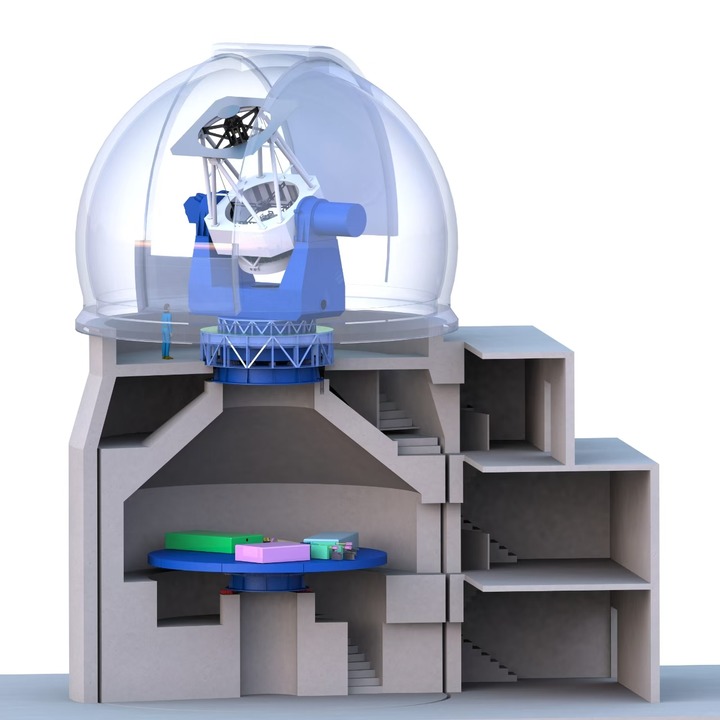 稲城太陽観測所プロジェクトのシミュレーション図。（畫像提供：南京大學）