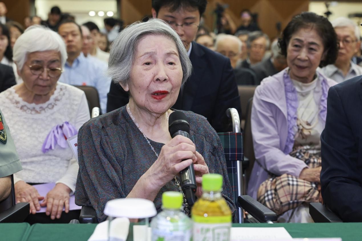 日本國(guó)籍の元解放軍兵士?元木光子氏(提供?在日本中國(guó)大使館)