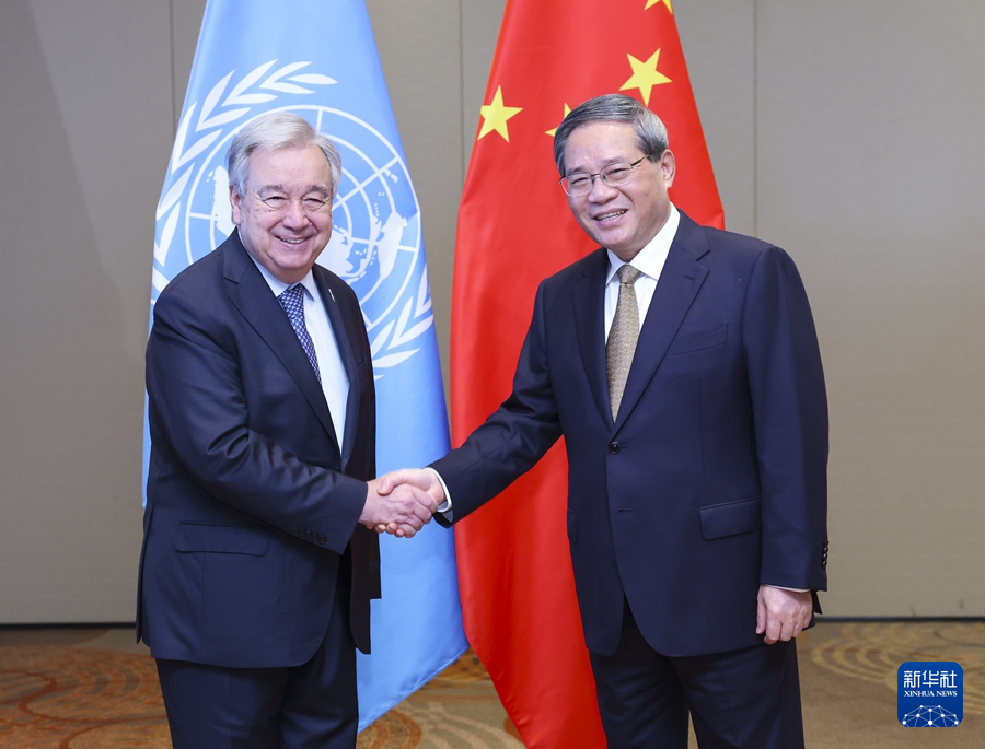 李強(qiáng)総理がグテーレス國連事務(wù)総長と會談