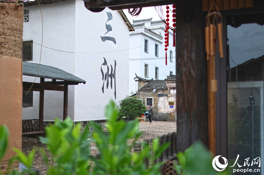 三洲村の一角。（撮影?李昌乾）