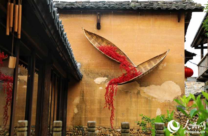 三洲村の一角。（撮影?李唯一）