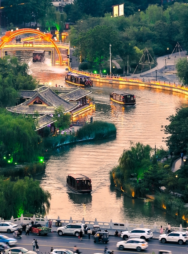 河南開封?汴河　千年の宋の調(diào)べが文化観光の新たなページを開く