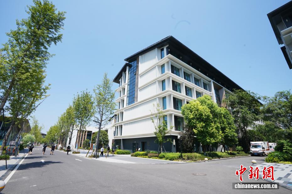 選手用居住棟（撮影?安源）。