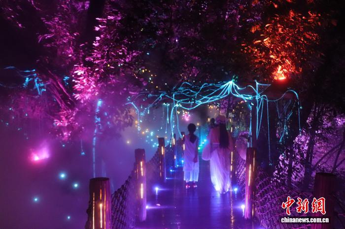 夏の夜を彩る多様なナイトツアーを?qū)g施　江西省篁嶺