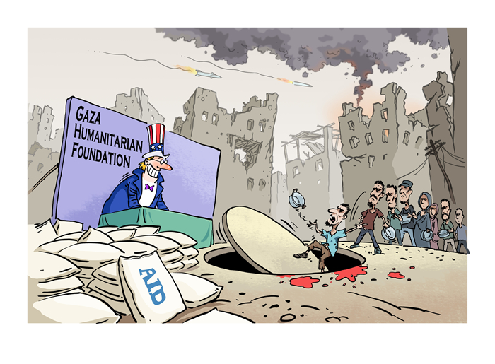 イラスト作成：馬宏亮（イラストの著作権は人民網(wǎng)が保有。無斷転載禁止）