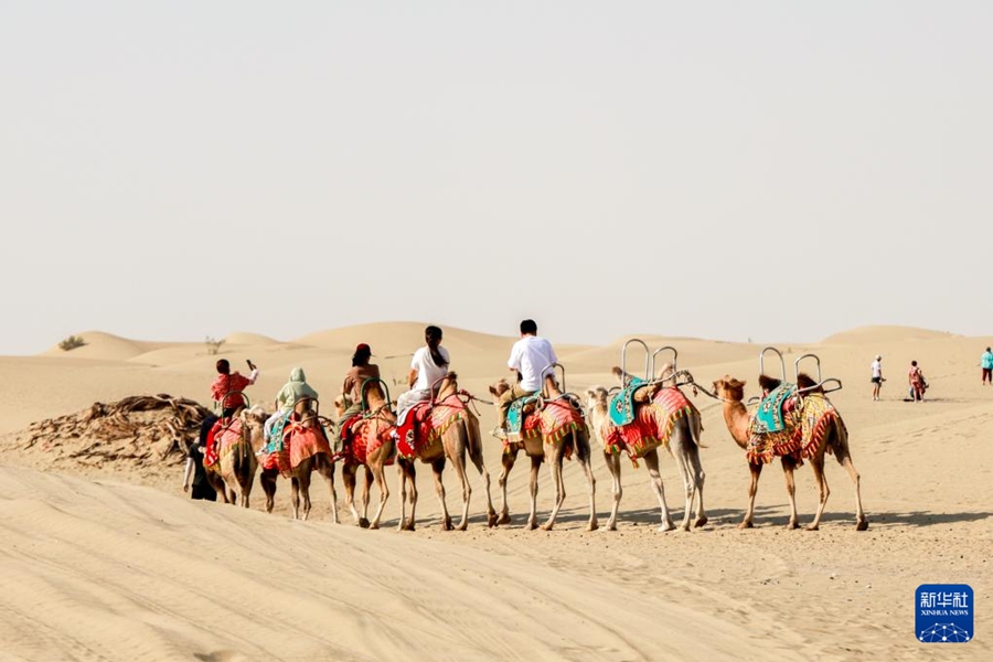 「砂漠の門」が新たな人気観光スポットに　新疆?阿拉爾