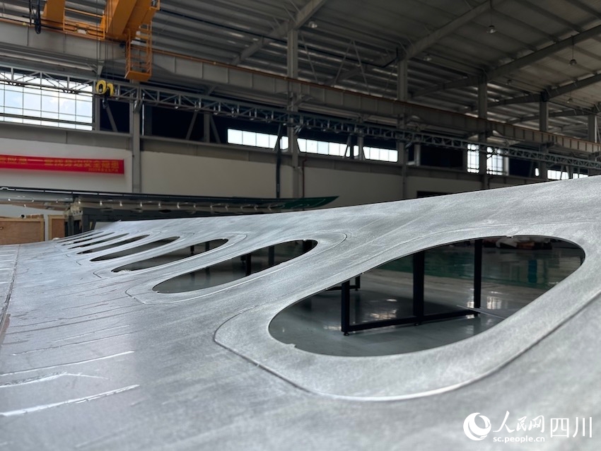 飛行機(jī)の外板。撮影?王波