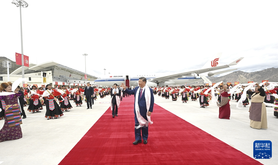 習(xí)近平総書(shū)記が拉薩に到著 西蔵自治區(qū)成立60周年祝賀行事出席へ