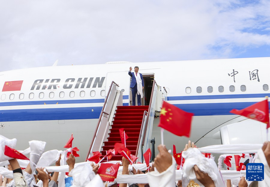 習(xí)近平総書記、チベット視察を終え北京に帰還