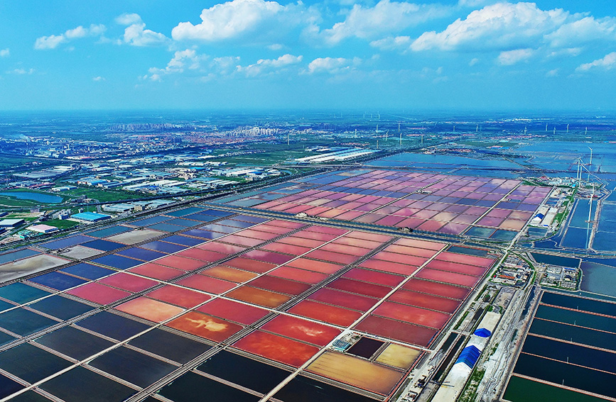 七彩塩田。（寫真提供?取材対象者）