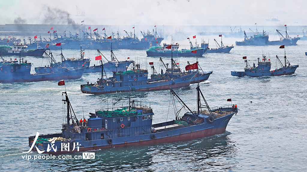 中國黃海?渤海の休漁期間が終了　漁船3萬隻が一斉に漁を開始