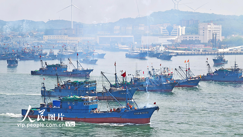 中國黃海?渤海の休漁期間が終了　漁船3萬隻が一斉に漁を開始