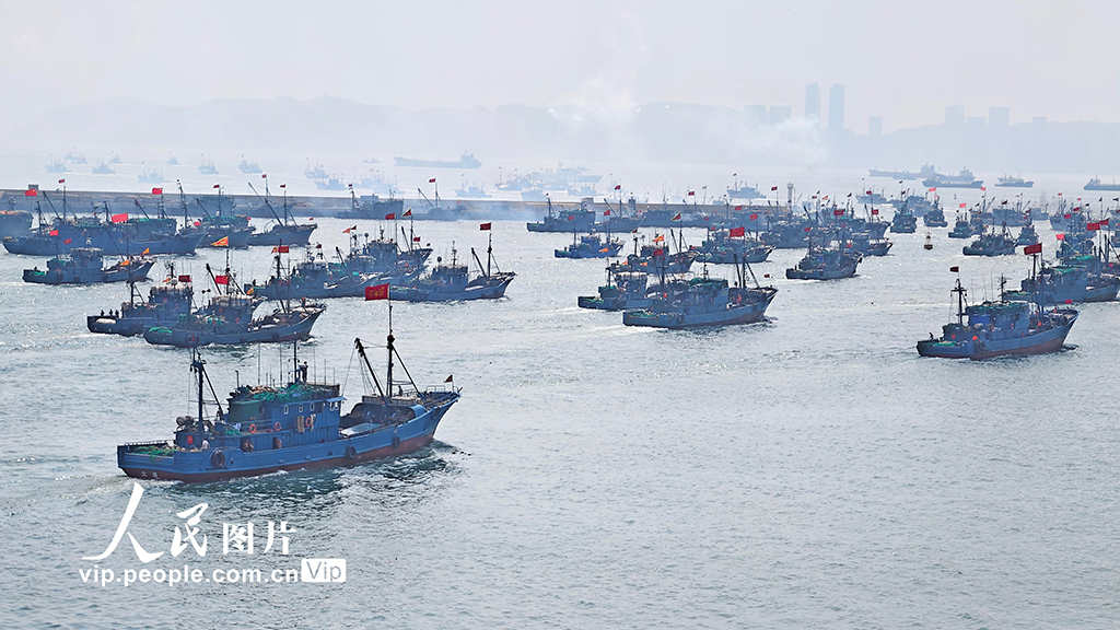 中國黃海?渤海の休漁期間が終了　漁船3萬隻が一斉に漁を開始