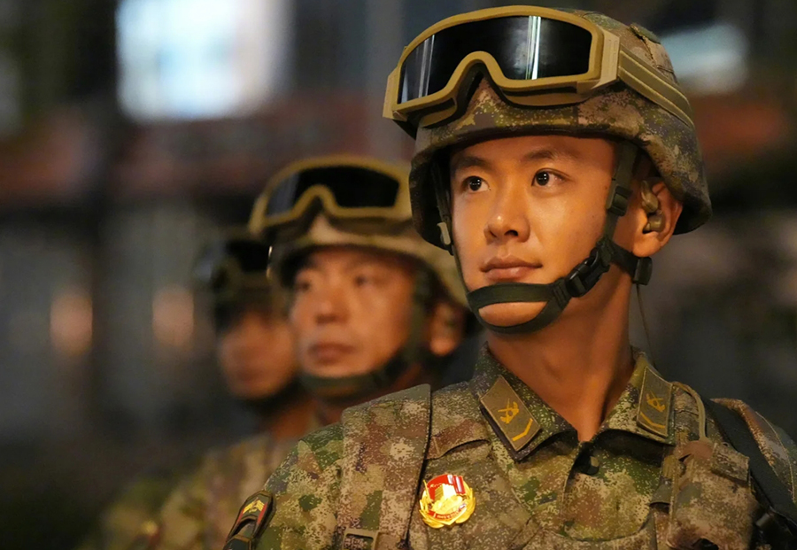 軍事パレード開始前の様子を捉えた寫真の數(shù)々　北京市