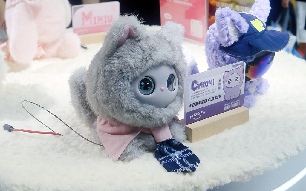中興通訊（ZTE）のAI電子ロボット「Mochi」（資料寫真。畫像著作権はCFP視覚中國所有のため転載禁止）