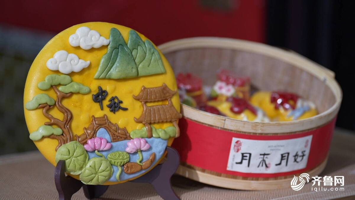 山東省日照市で「中秋節(jié)」に食べる飾り蒸しパンが人気に