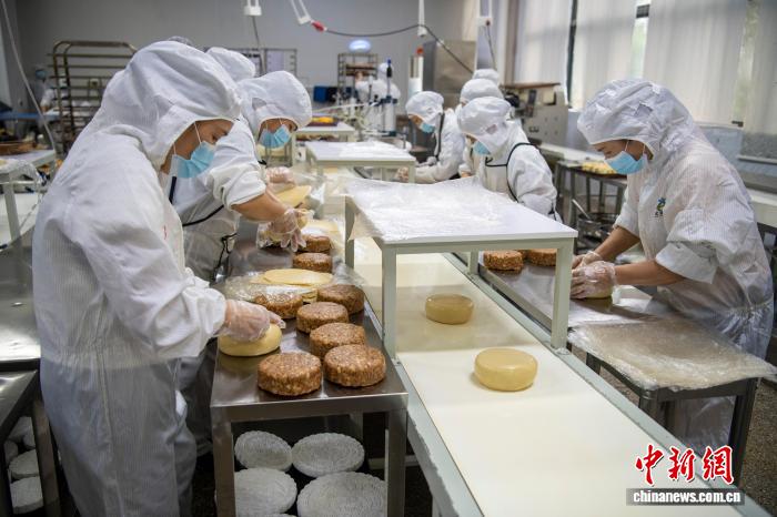 「中國(guó)のビッグサイズ月餅の里」が中秋節(jié)に向けて生産フル稼働　広西