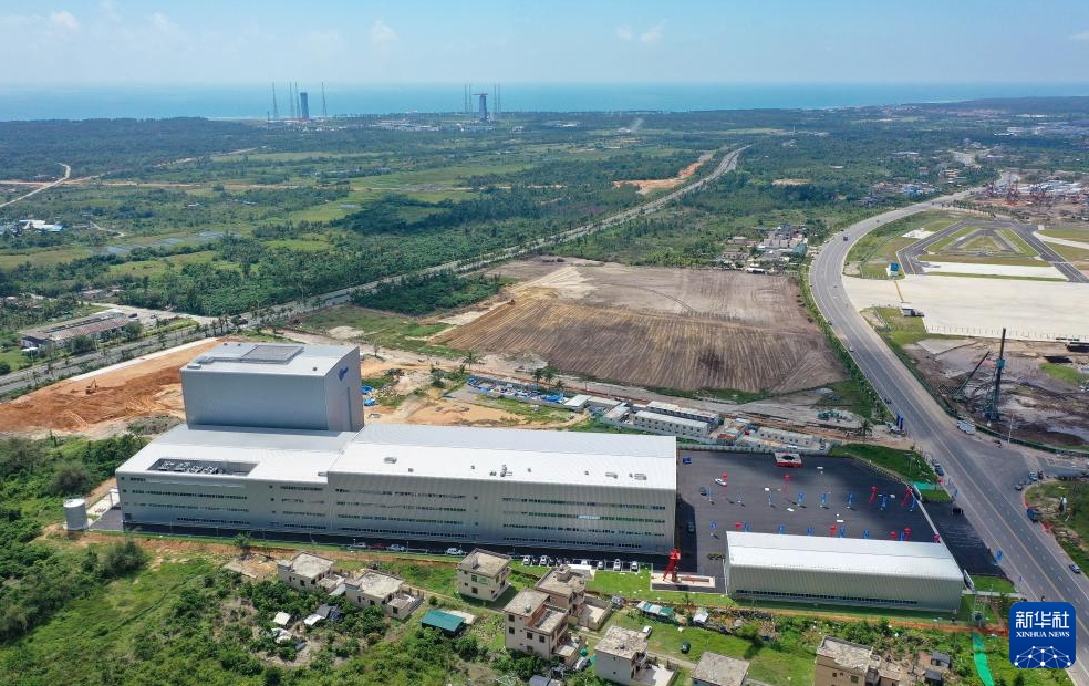 星際栄耀の運搬ロケット総組立?総試験?再利用工場（一期）（10月9日、ドローンによる撮影?郭程）。