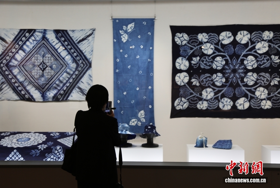 展示品を鑑賞する來場者（撮影?朱晨曦）。