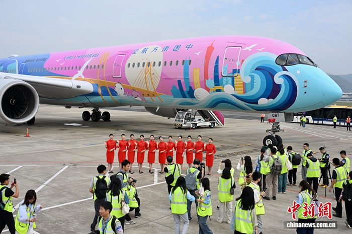 南方航空の第15回全運(yùn)會(huì)テーマ特別塗裝機(jī)「活力灣區(qū)號(hào)」