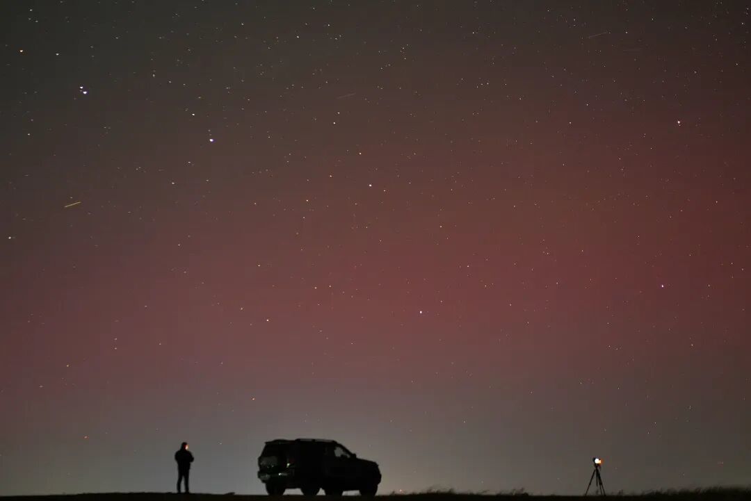 北京市の北部エリアでオーロラを観測(cè)