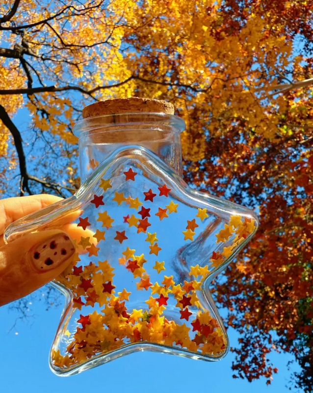 劉傲さんが作った「星の落ち葉ボトル」（畫像は「Judy_ao」から）