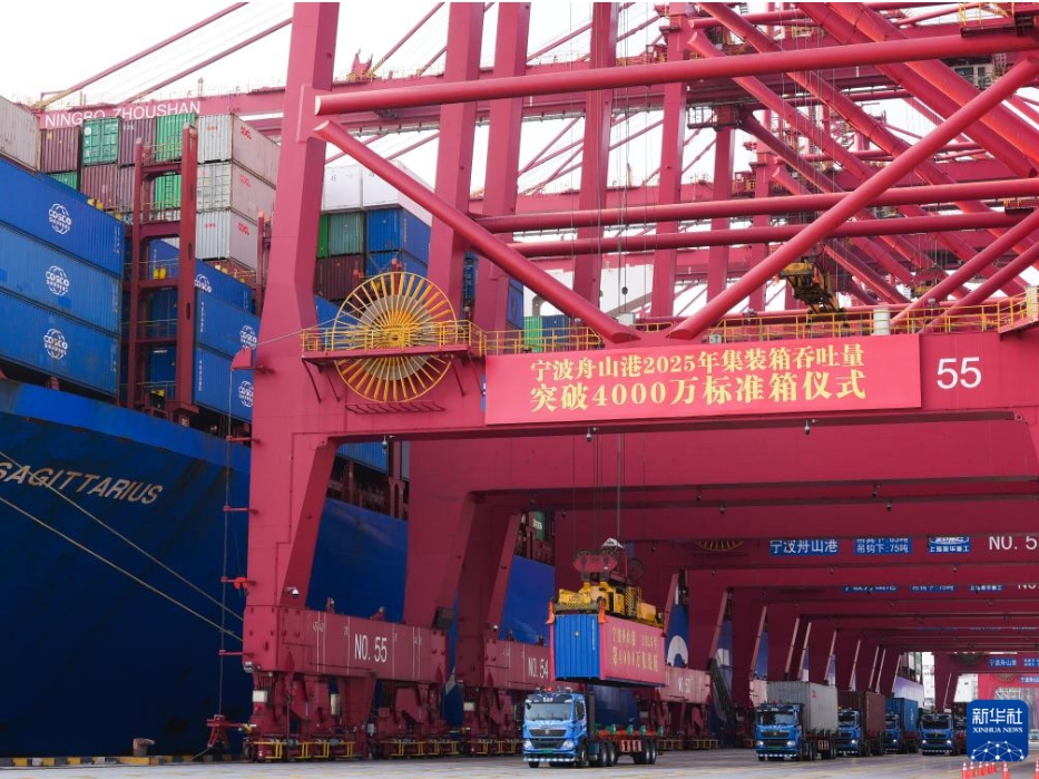 寧波舟山港の今年のコンテナ取扱量が4000萬(wàn)TEU超に　浙江省