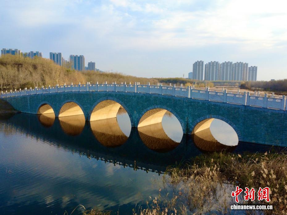 冬の鄭州に「光のトンネル」の景観現(xiàn)る　河南省