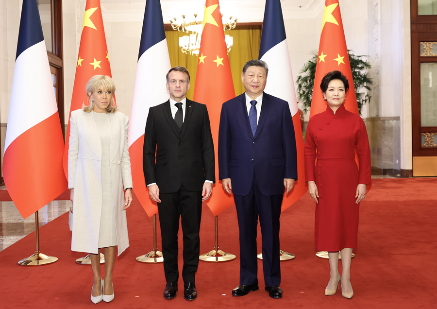 習(xí)近平國(guó)家主席がマクロン仏大統(tǒng)領(lǐng)と會(huì)談