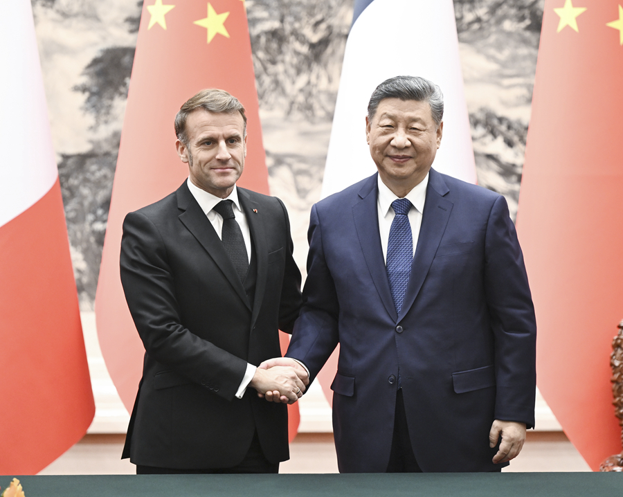 習(xí)近平國(guó)家主席がマクロン仏大統(tǒng)領(lǐng)と會(huì)談