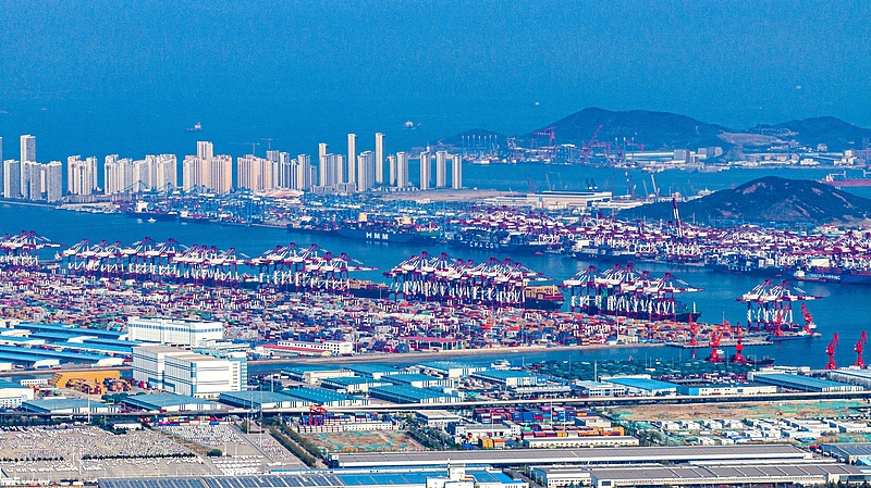 青島自由貿(mào)易エリア（畫像著作権はCFP視覚中國所有のため転載禁止）