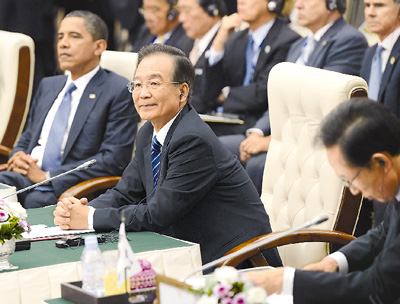 中國の溫家寶総理が第7回東アジアサミットに出席した。