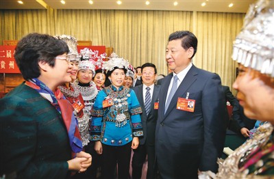 習(xí)総書(shū)記が貴州代表団の審議に參加　全國(guó)の女性にあいさつ