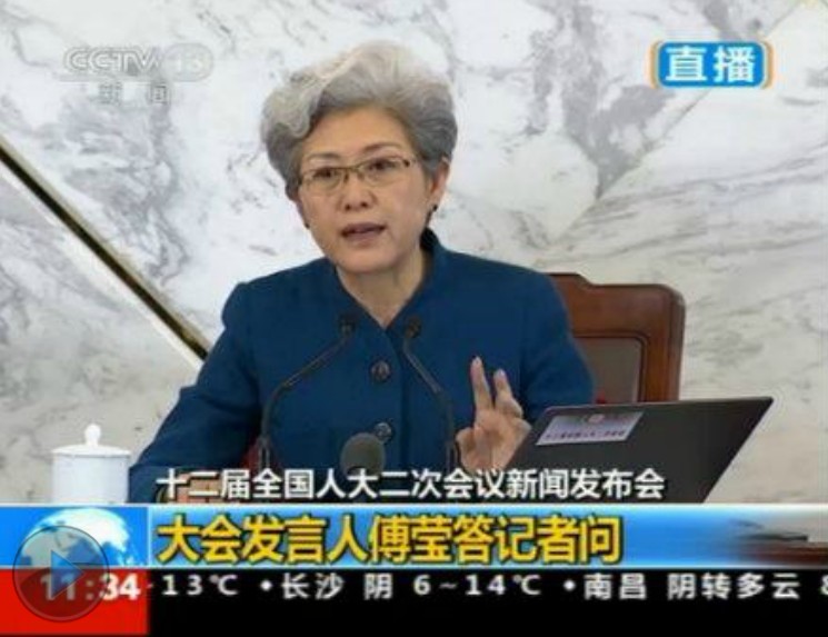 ＜動(dòng)畫＞第12期全人代第2回會(huì)議の記者會(huì)見
