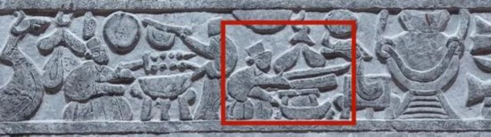 肉を切る調(diào)理人（所蔵機(jī)関?臨沂市博物館）。