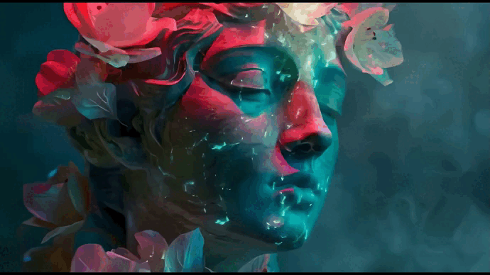 畫像はテキストを入力して「Vidu」で生成した動(dòng)畫の畫面。（寫真提供は取材対象者）